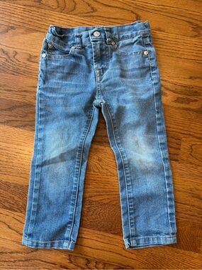 7 For All Man Kind Kids Light Blue Denim Jeans - Classic Stretch Fit 2T